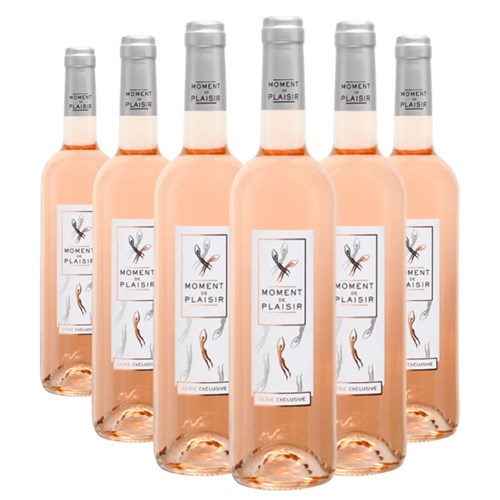 Case of 6 Moment de Plaisir Cinsault Rose Wine